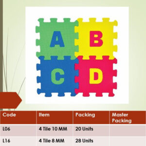 4 Tiles 10mm (L06) and 4 Tiles 8mm (L16)