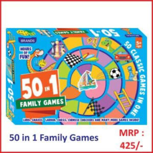50 in 1 Family Games - Ludo, Snakes Ladder, Chess, Chinese Checkers and Many More Games Inside!