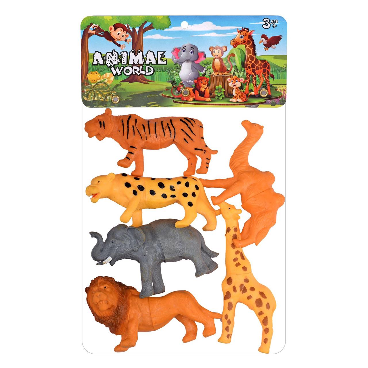 6.pcs animals set pvc