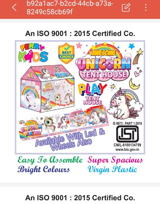 Awesome Unicorn tent house Box