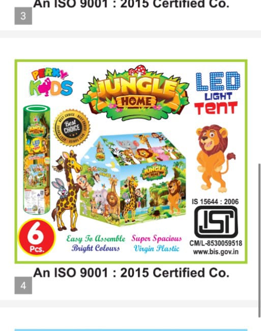 Led round box tent house