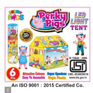 Perky Pigs - LED Rounded Box Tent House